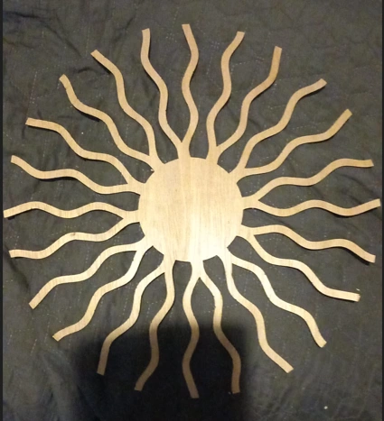 Sonnenuhr halbfertig